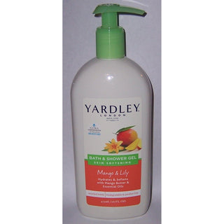 Yardley London Skin Softening Bath & Shower Gel Mango & Lily 16 Oz