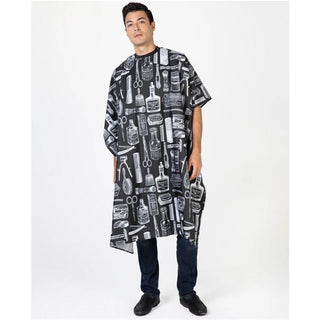 Betty Dain Black Vintage Barber Cape