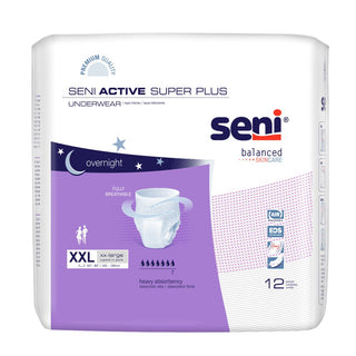 Seni Active Super Plus Incontinence Underwear, Overnight Absorbency