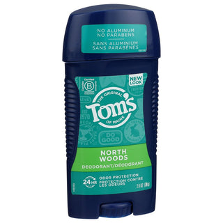 Tom's of Maine Deodorant, North Woods Scent, Aluminum Free 3.25 Oz