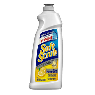 Soft Scrub Total All Purpose Bath And Kitchen Cleanser, Lemon, 24 Oz