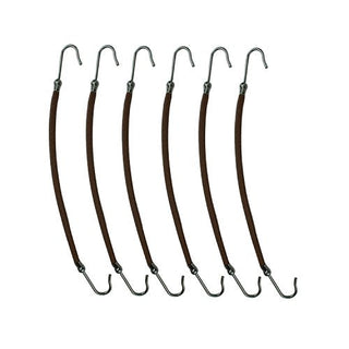 Kitsch Bungee Elastics 6pc - Brown