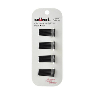 Conair Scünci Mini Bobby Pins, Black