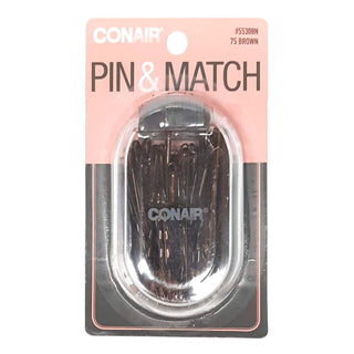 Conair Bobby Pins, Color Match, Brunette