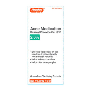 Rugby Acne Medication Benzoyl Peroxide Gel USP 2.5% By – 2.1oz
