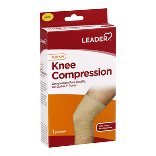 Leader Health Care Knee Compression, Slip-On, Large
