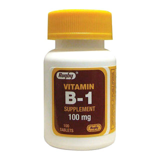 Rugby Vitamin B-1 100 Mg Supplement Tablets