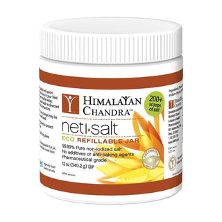 Himalayan Chandra Neti Pot Salt, 12 Oz Jar, Institute Press