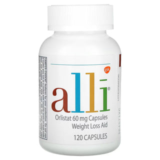 Alli Weight Loss Diet Pills Orlistat 60 mg Capsules 120 Count