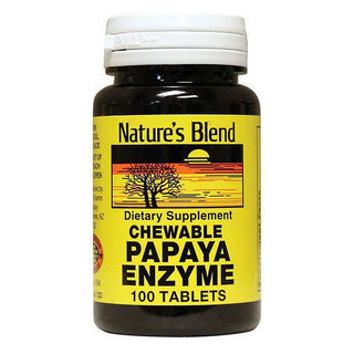Nature's Blend Papaya Digestive Enzyme, 100 Chews