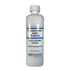 Docusate Sodium Liquid 50 Mg, Alcohol Free, 16 Oz