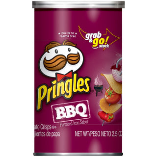 Pringles Potato Crisps Chips, Bbq, Grab N' Go Snack Pack 2.5 Oz