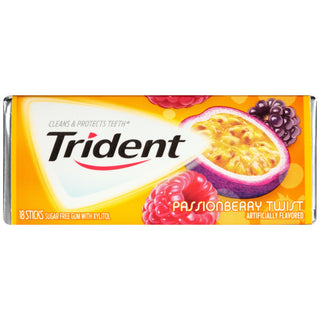 Trident Passionberry Twist Sugar Free Gum With Xylitol 18 Ct Pack