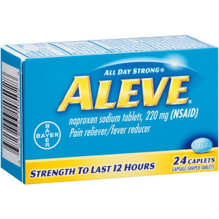 Aleve Naproxen Sodium 220mg Pain Reliever/Fever Reducer 24
