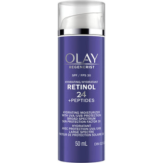 Olay Regenerist Broad Spectrum SPF 30 Retinol 24 + Peptide Hydrating Moisturizer 1.7 Fl Oz
