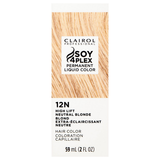 Clairol Professional Soy4Plex 12N/HL-N High Lift Neutral Blonde LiquiColor Permanent Hair Color