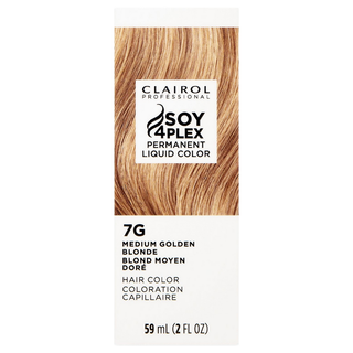 Clairol Professional Soy4Plex 7G/41G Medium Golden Blonde LiquiColor Permanent Hair Color
