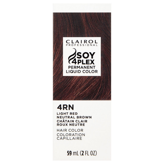 Clairol Professional Soy4Plex 4RN/47R Light Red Neutral Brown LiquiColor Permanent Hair Color