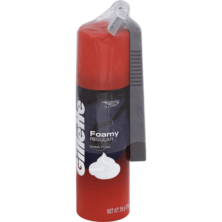 Gillette Shave Foam, With Razor, Regular, Foamy