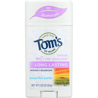 Tom's of Maine Long Lasting Beautiful Earth Natural Deodorant Stick - 2.25oz