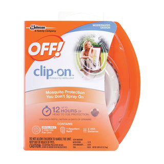 Off OLD Clip On Fan Mosquito Repellent Starter Kit + Refill