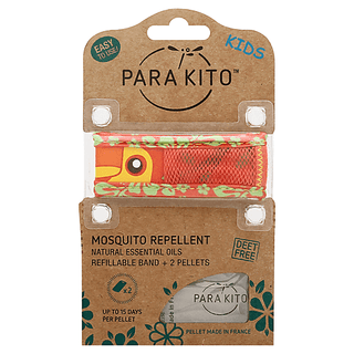 Para'Kito Mosquito Repellent, Refillable Band 2 Pellets, 3 7 Yrs