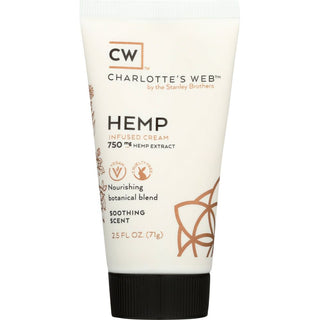Charlottes Web Cream, Hemp Infused, Soothing Scent 2.5 Oz