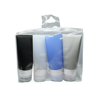 Harry Koenig Kinsgley Travel Necessities Men Silicon Bottles 4 Pc 2 Oz