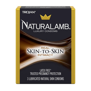 Trojan Naturalamb Latex Free Lubricated Condoms - 3ct