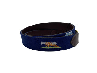 Stock Design - The Citadel Days - Officially Licensed - Hand-stitched Needlepoint Belt
