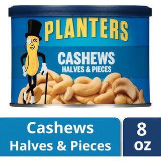 Planter's Cashew, Salted, Halves & Pieces - 8 Ounce