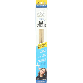 Wally’s Natural Products Beeswax Ear Candles – 2 Pack