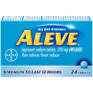 Aleve Naproxen Sodium Pain Reliever Tablets 24