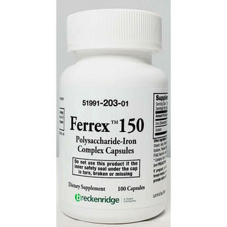 Breckenridge Ferrex 150 – Polysaccharide-Iron Complex (150 mg Elemental Iron)