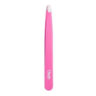 Credo Solingen 9 Cm Slant Tweezer Pop Art Rust Finish, Green