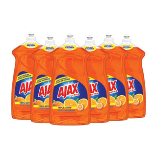 Ajax Ultra Triple Action Liquid Dish Soap - Orange Scent, 52 Fl Oz