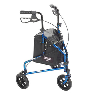 Drive Deluxe 3 Wheel Aluminum Rollator w/ 7.5 Inch Castors