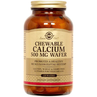 Solgar Chewable Calcium, 500 Mg, 120 Wafers