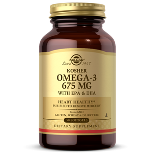 Solgar Kosher Omega-3 675 Mg With EPA & DHA, 50 Softgels
