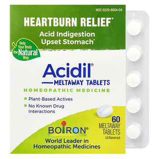 Boiron Acidil Heartburn & Indigestion Relief Meltaway Tablets