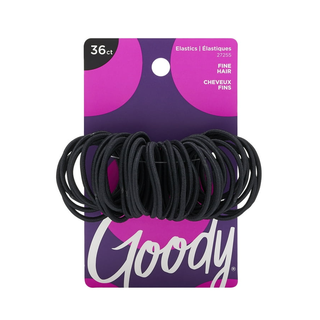 Goody Ouchless 2MM Hair Elastics - 36pk - Black