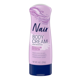 Nair Softening Baby Oil Comforting Scent Hair Remover Lotion 9 Oz