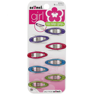 Scunci Girl, Oval No-Slip Grip Clips