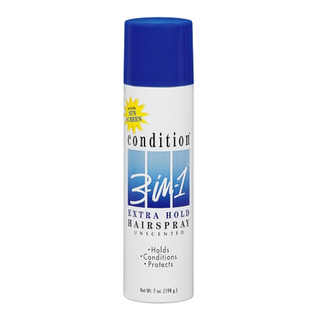 Condition 3 In 1 Extra Hold w/Sunscreen Unscented Hairspray 7 Oz. Aerosol Can