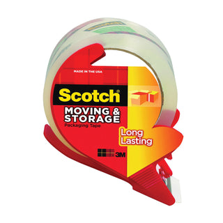 Scotch Long Lasting Storage Packaging Tape Clear 1.88 In X 38.2 Yd 1 Dispenser
