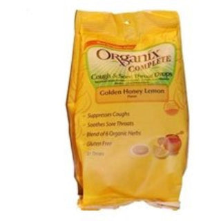 Organix Complete Cough And Sore Throat Drops Golden Honey Lemon