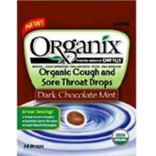 Organix Complete Cough & Sore Throat Drops, Mint Chocolate Flavor