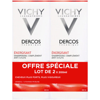 Vichy Dercos Technique Shampoing Energy+ Lot De 2 X 200ml