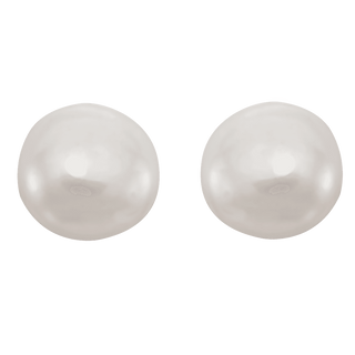 Odette pearl stud earrings in 14K gold, detail view