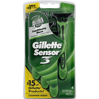 Gillette Sensor 3 Sensitive Men's Disposable Razors